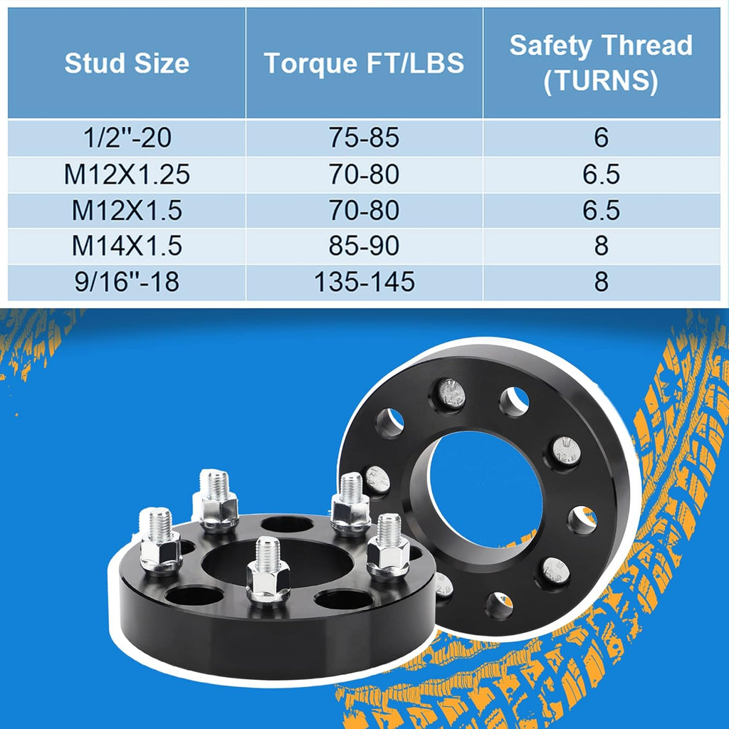 5x5 to 5x4.75 Wheel Adapters, 1.25 inch, 78.3mm Hub Bore, 12x1.5 Thread Pitch L818