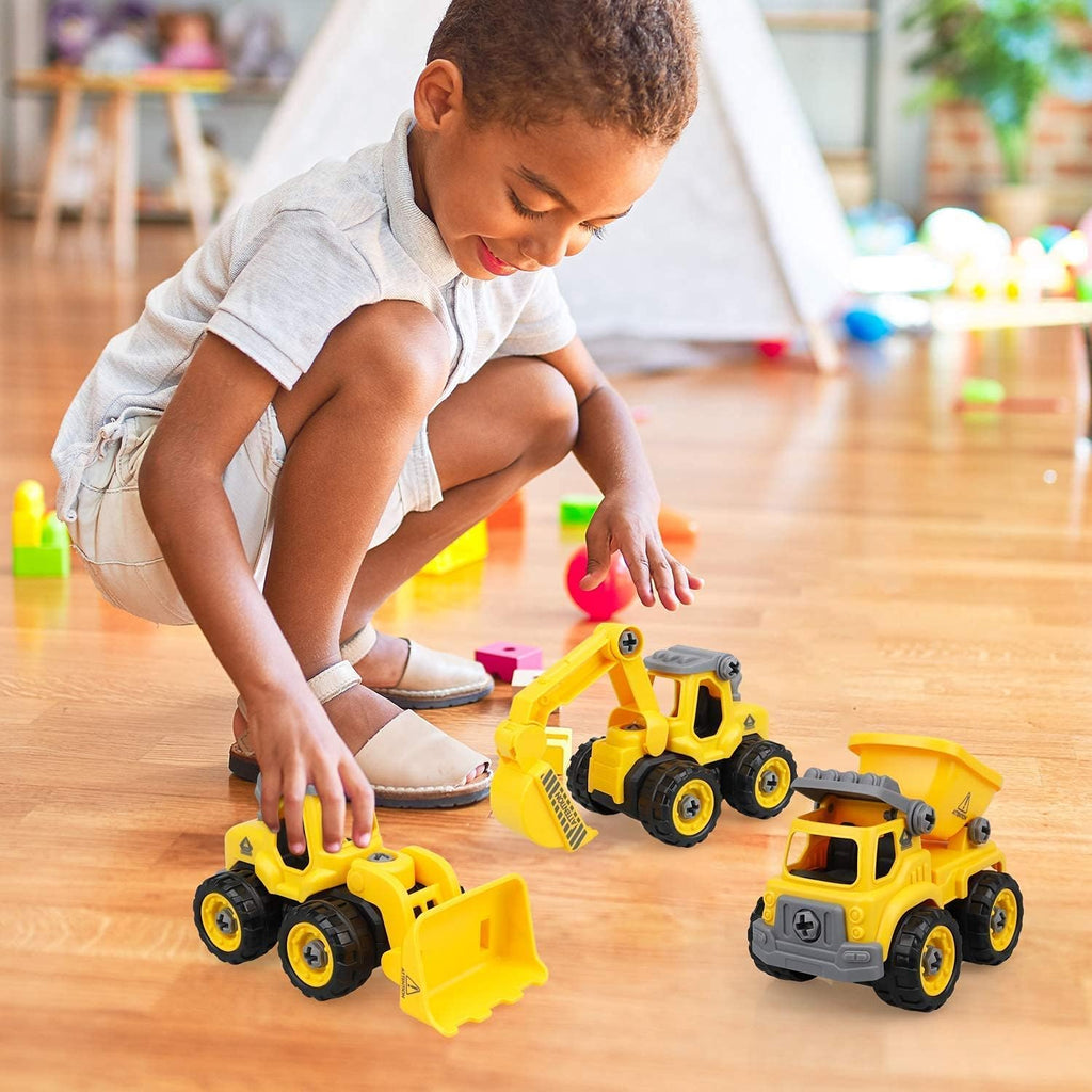 Take Apart Construction Vehicles Truck Toys Set with Drills U448