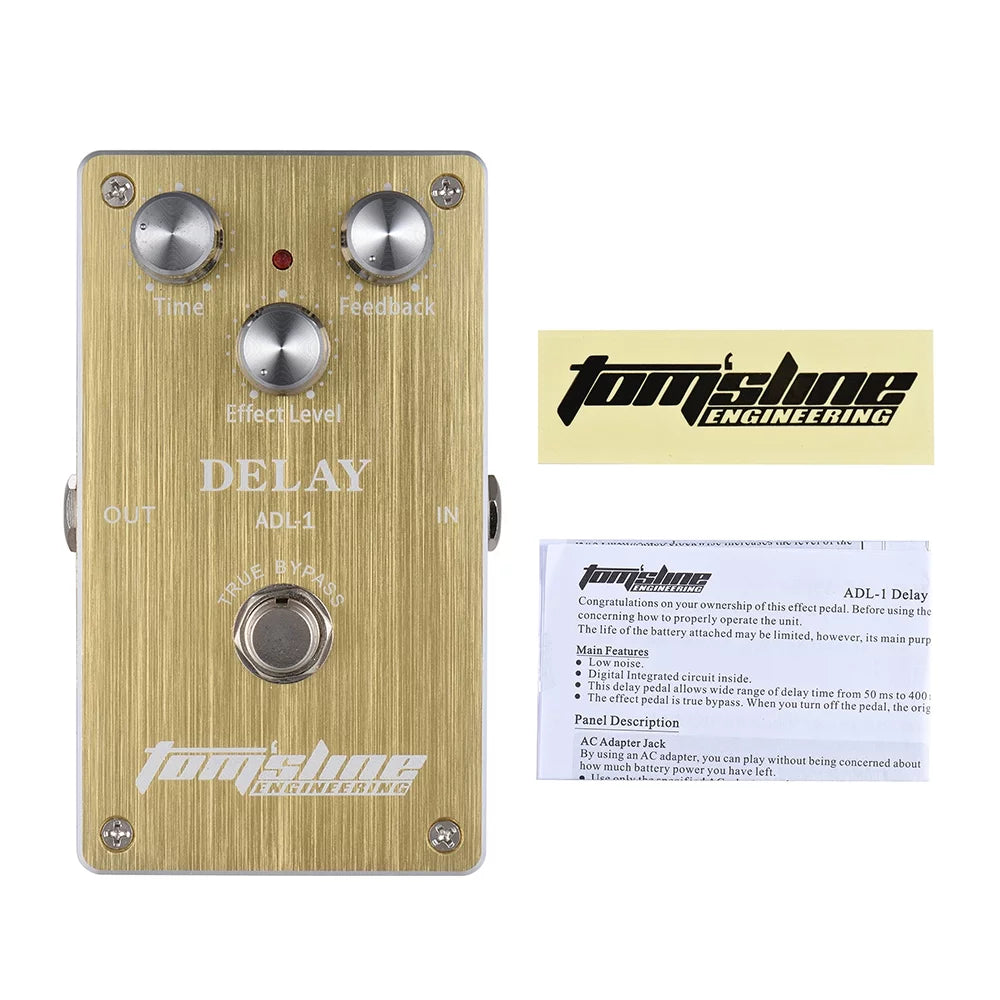 Delay Electric Guitar Effect Pedal Aluminum Alloy Housing True Bypass L59031