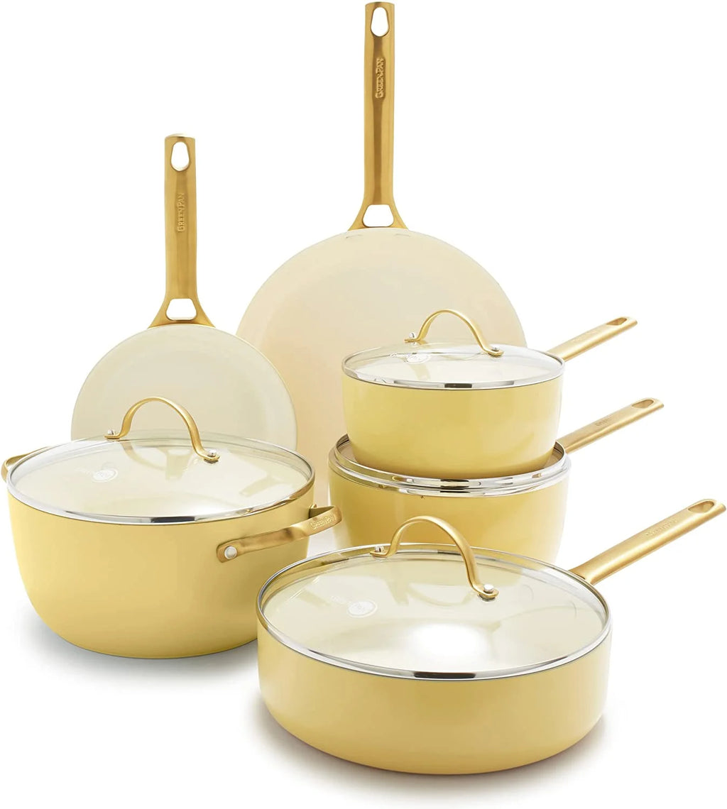 Hard Anodized Ceramic Nonstick 10 Piece Cookware Set S565