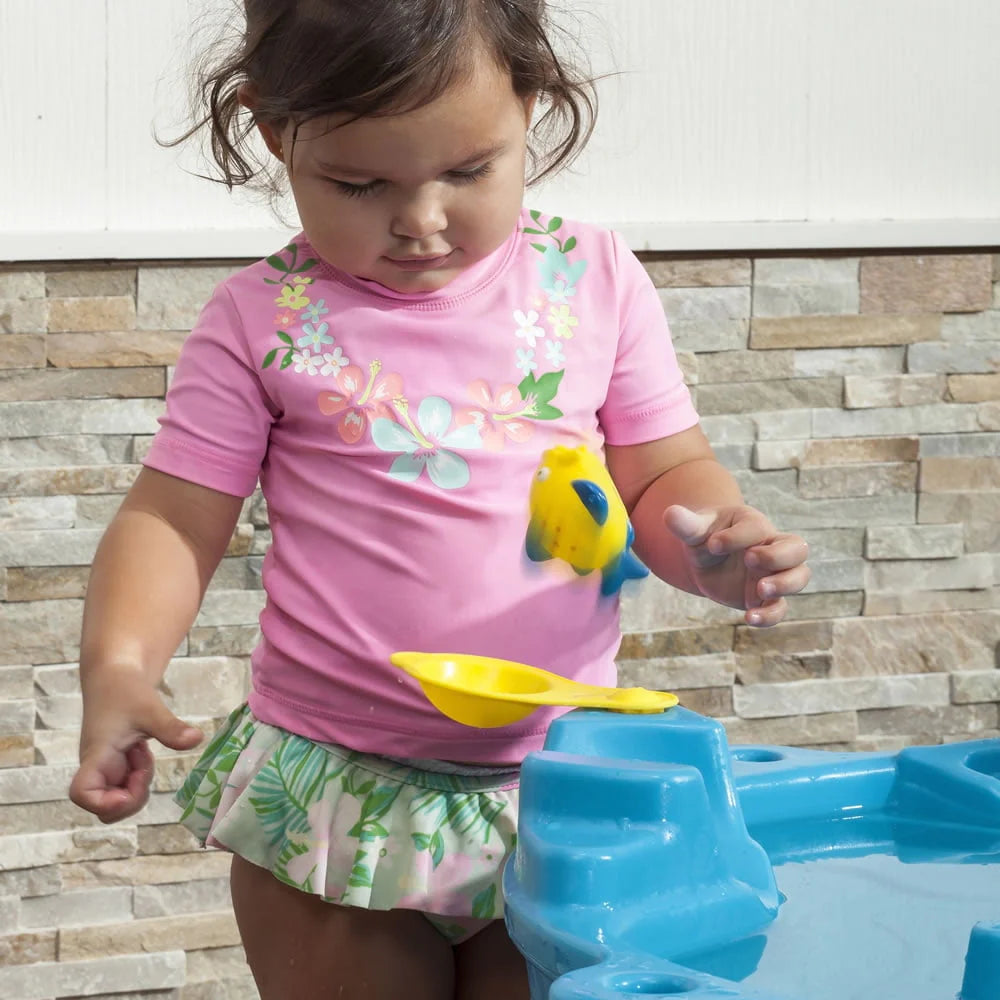 Blue Plastic Water Table with 10-piece Playset Q211860