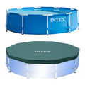 Round Above Ground Swimming Pool with Cover G413577