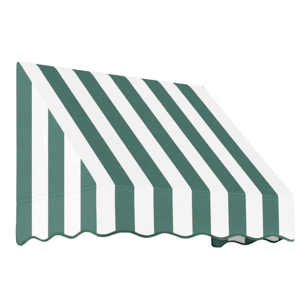 Forest/White Stripe Fixed Awning C409