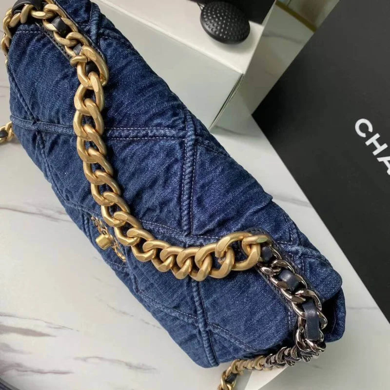 Denim Flap Bag M428