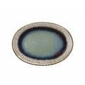 Oval Plate 30cm Blue P992