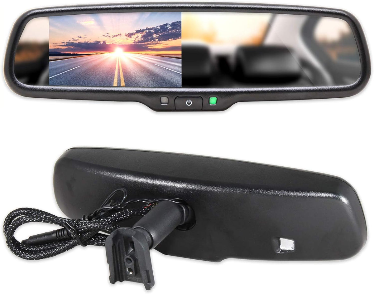 4.3 LCD Screen Auto Dimming Rear View Mirror with Universal Mount C403