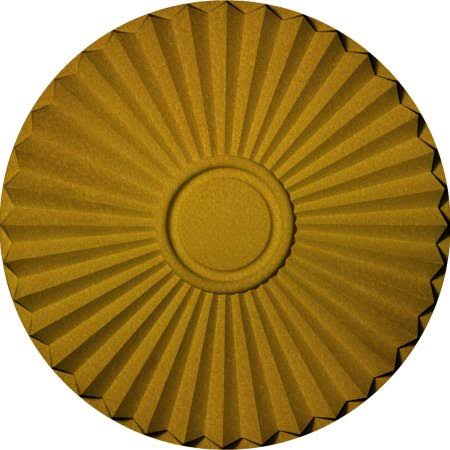 Hand-Painted Iridescent Gold Ceiling Medallion T88013