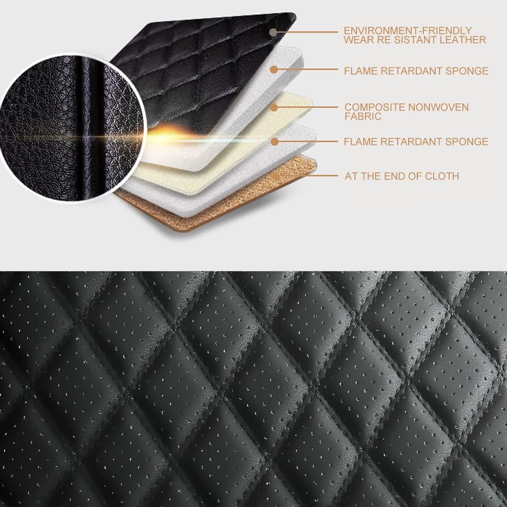 Faux Leather Car Seat Cover for 5 Seater M903