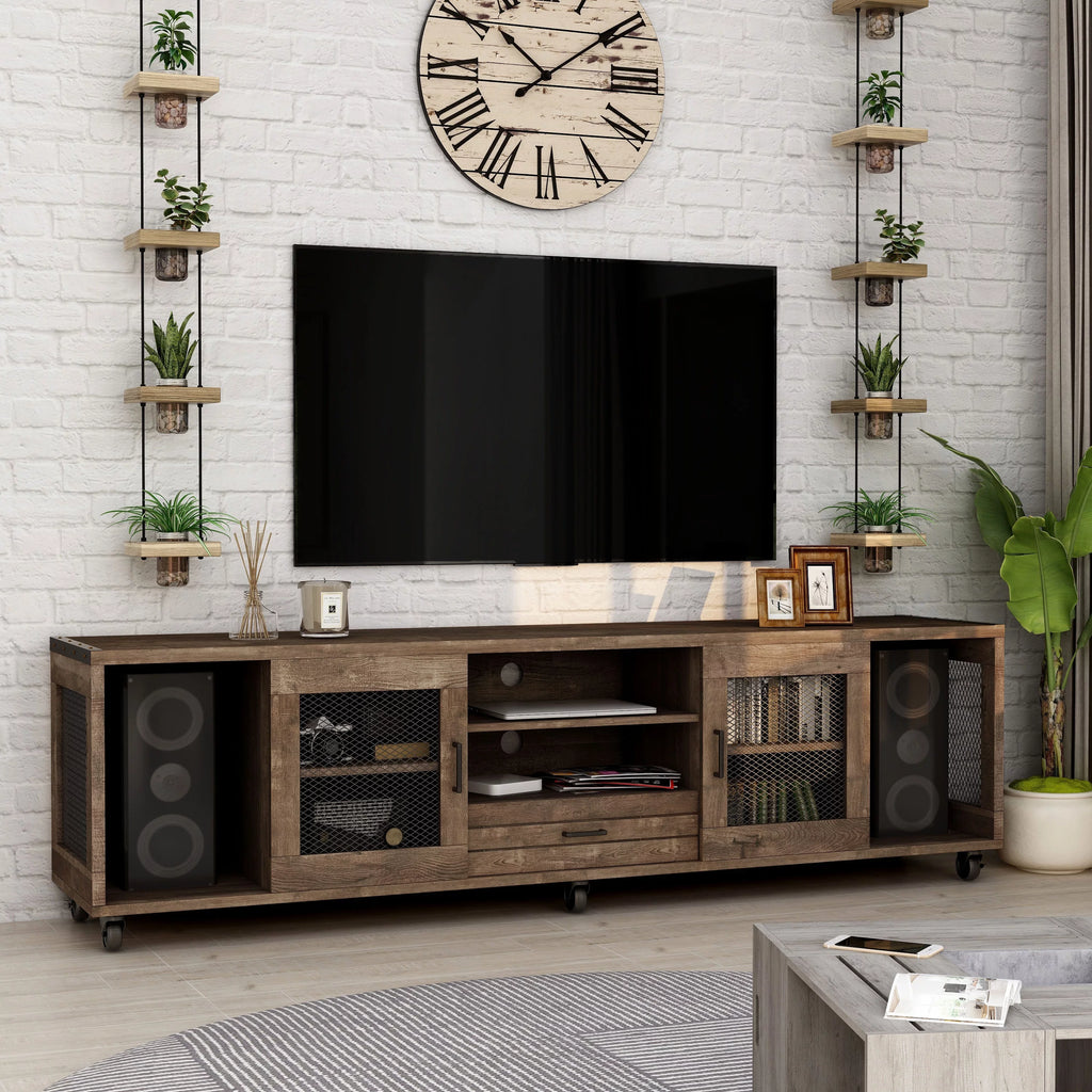 70-inch Metal 4-Shelf TV Console N78762