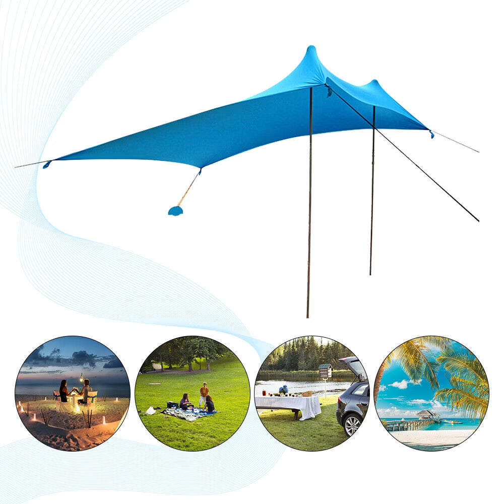 10x10ft Portable Beach Tent Sun Shelter G59164