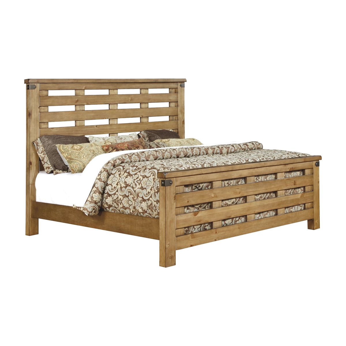 Wood Panel California King Bed P872