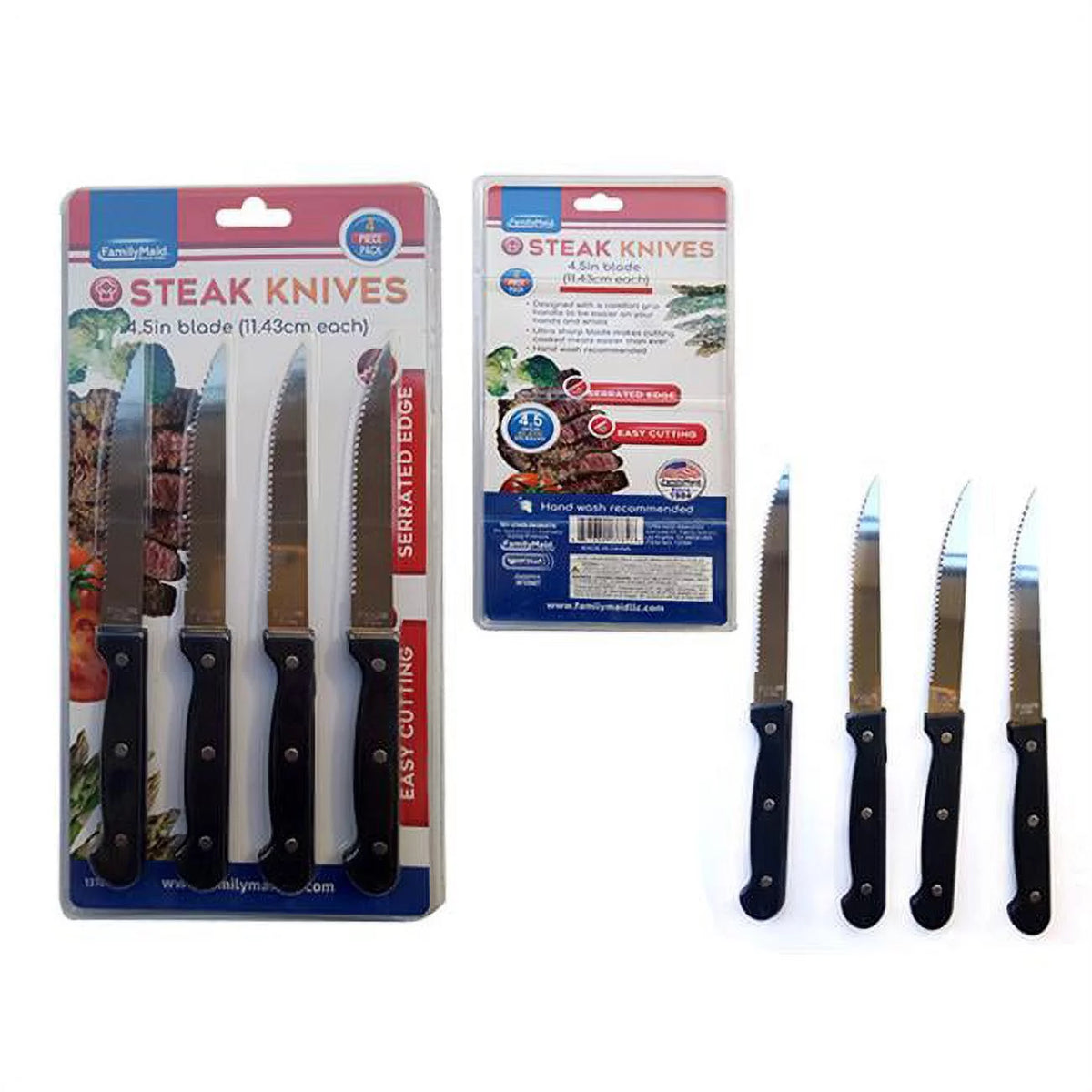 4 Piece Steak Knives with Blade O6305