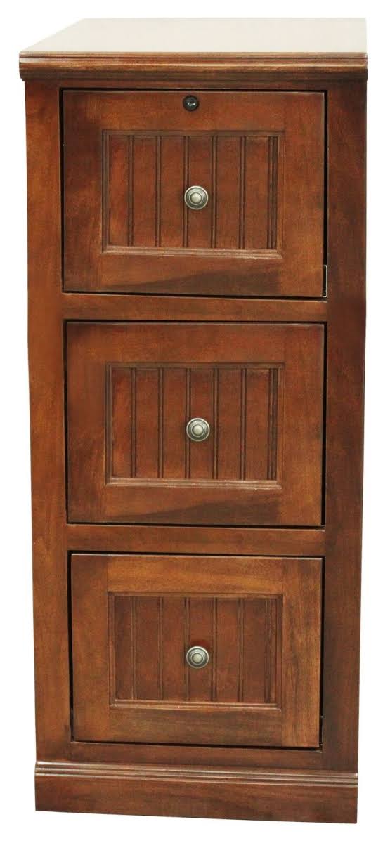 European Grey Poplar 3 Drawer File Cabinet S288
