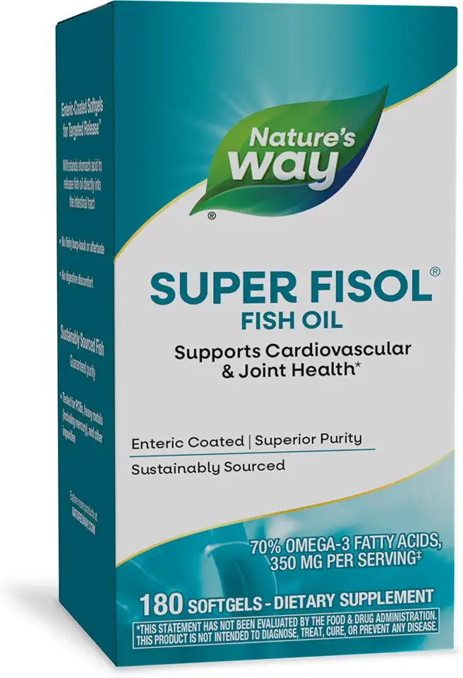 Enteric Coated Omega-3 Fish Oil 180 Softgels D4526