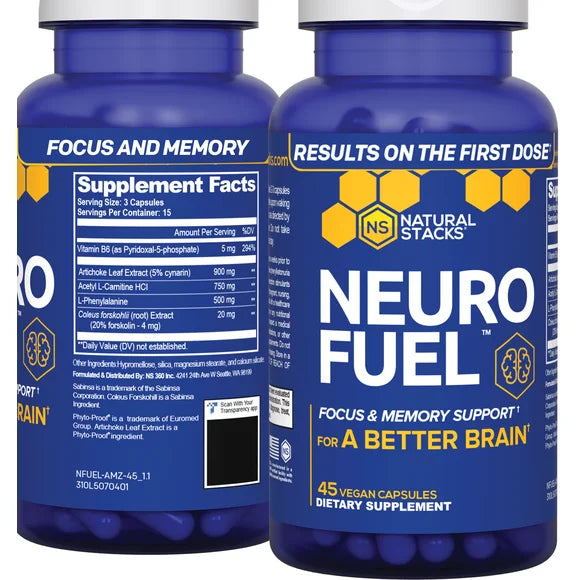 45 Capsules Nootropic Brain Supplement X9841
