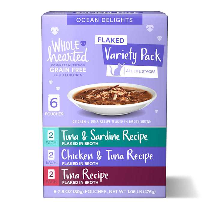 Grain Free Flaked Wet Cat Food Variety Pack N364