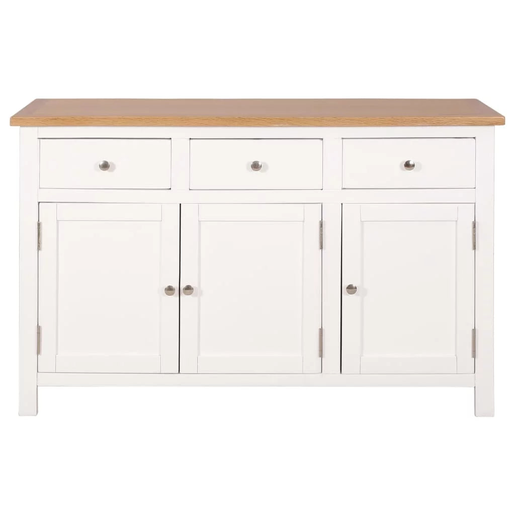 Wooden Sideboard Storage Cabinet with 3 Drawers and 2 Cabinets U968425