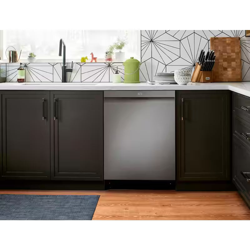 24 in. Smart Wi-Fi Dishwasher, Black Stainless Steel P5042