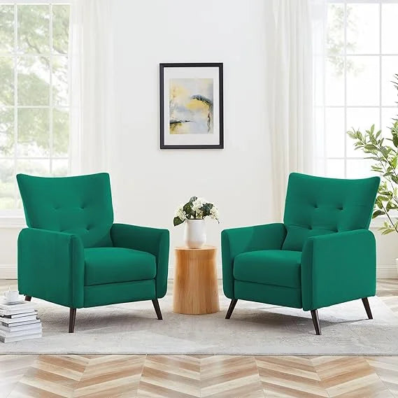 Velvet Pushback Recliner Chair O225
