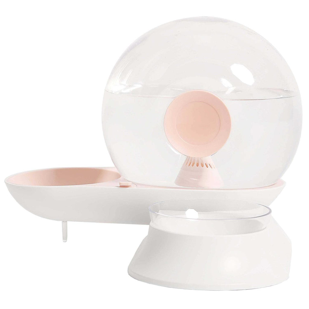 Snail Shaped 2-in-1 Gravity Pet Water Dispenser and Food Bowl F2611