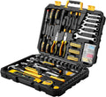 208 Piece General Household Hand Tool Kit with Plastic Toolbox Storage Case D41035