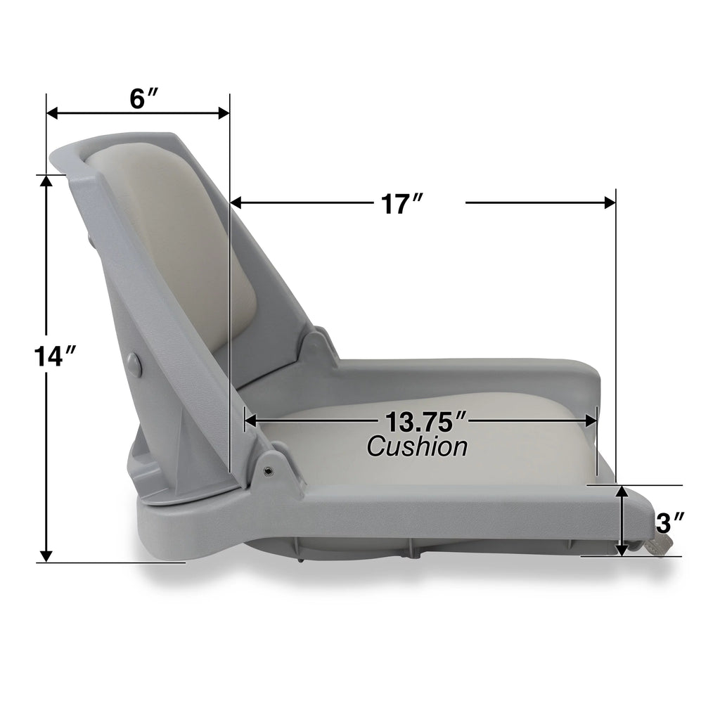 Gray Folding Boat Fishing Seat W65245