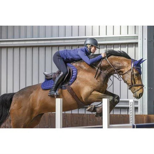 Black Large Close Contact Square Saddlepad Z166