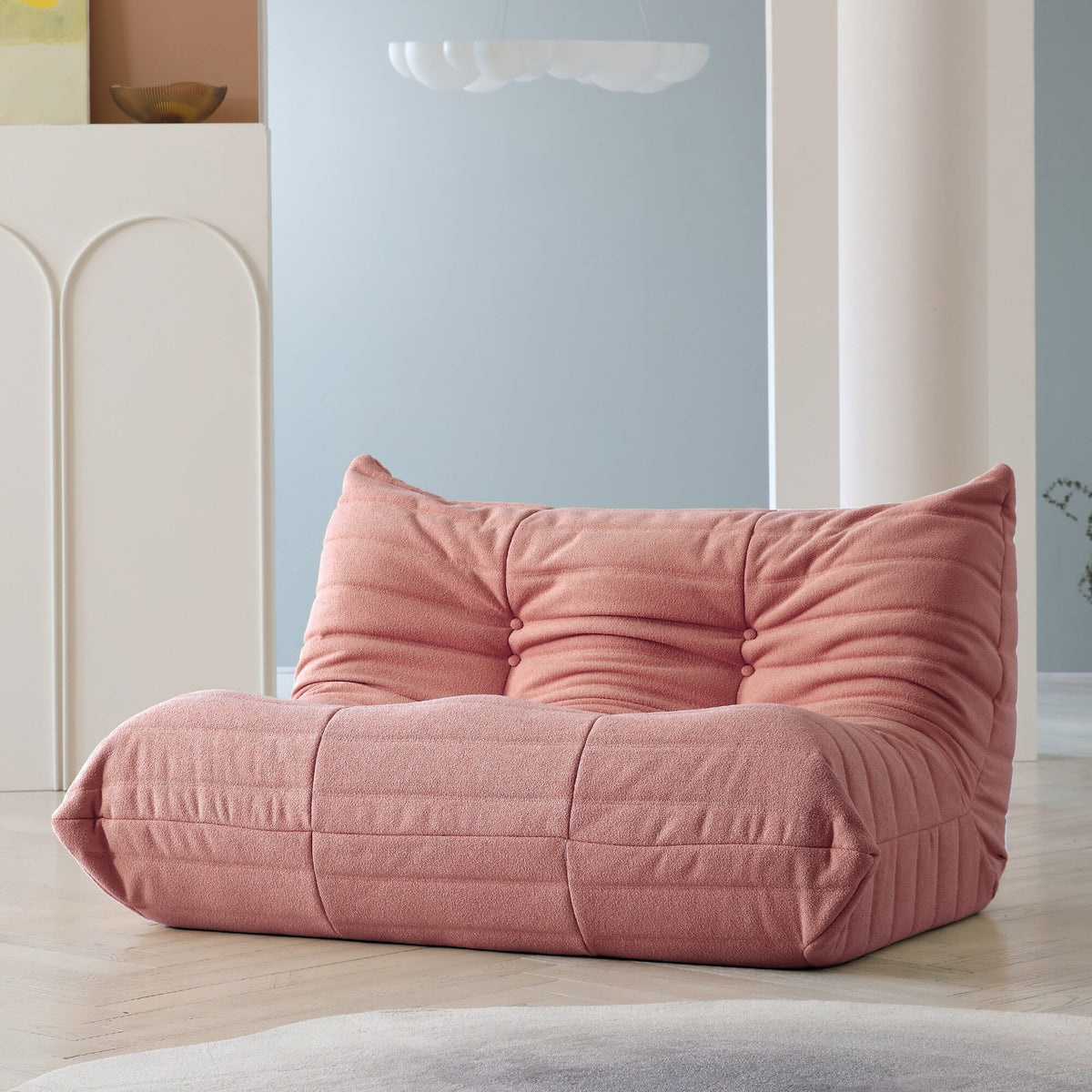 Teddy Velvet 3 Seats Lazy Floor Sofa G1435