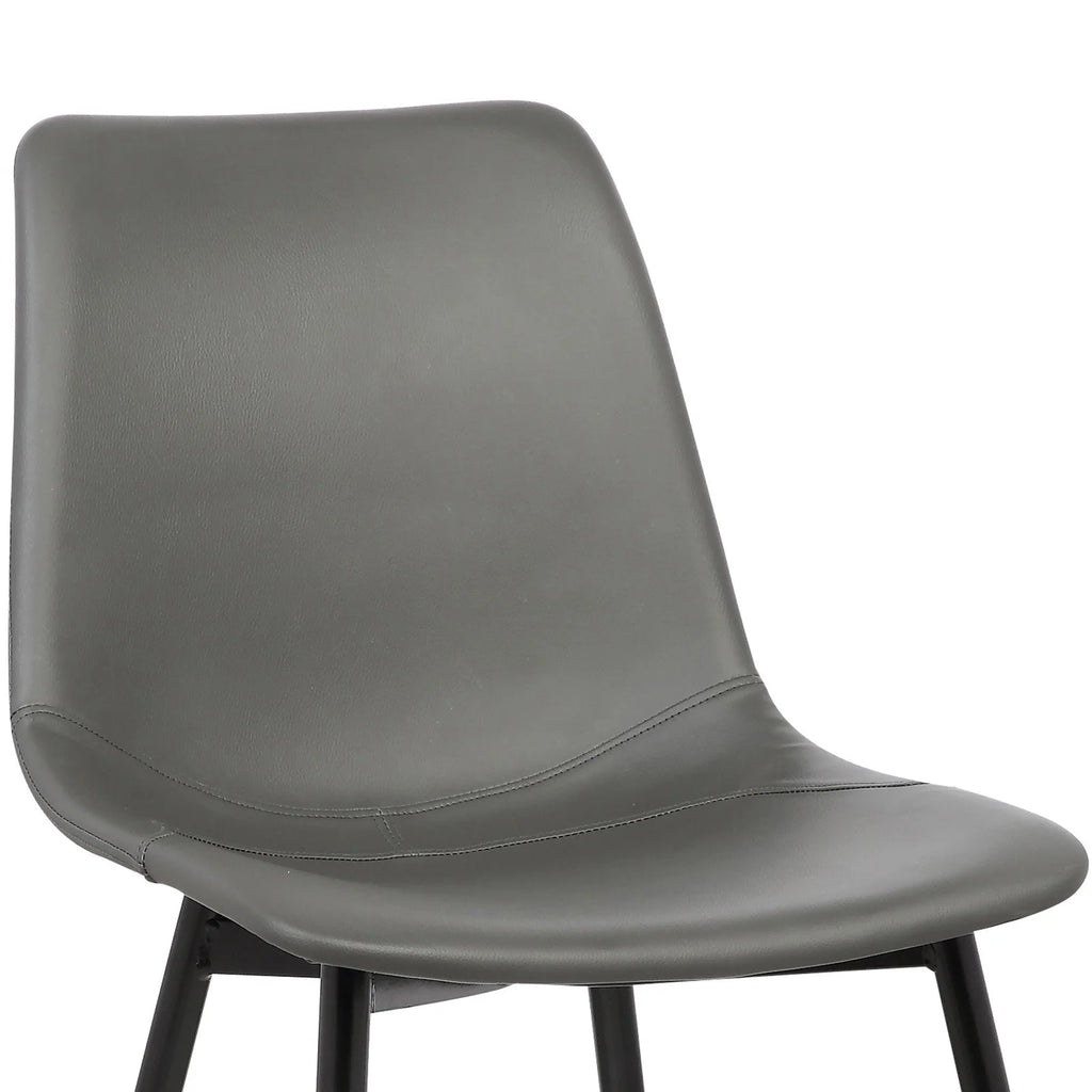 Black Faux Leather Dining Side Chair E8679