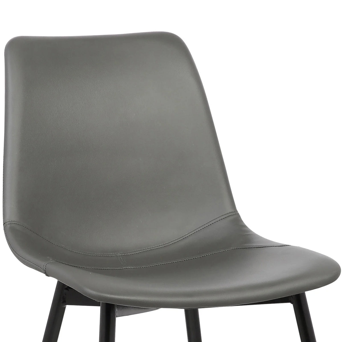 Black Faux Leather Dining Side Chair E8679