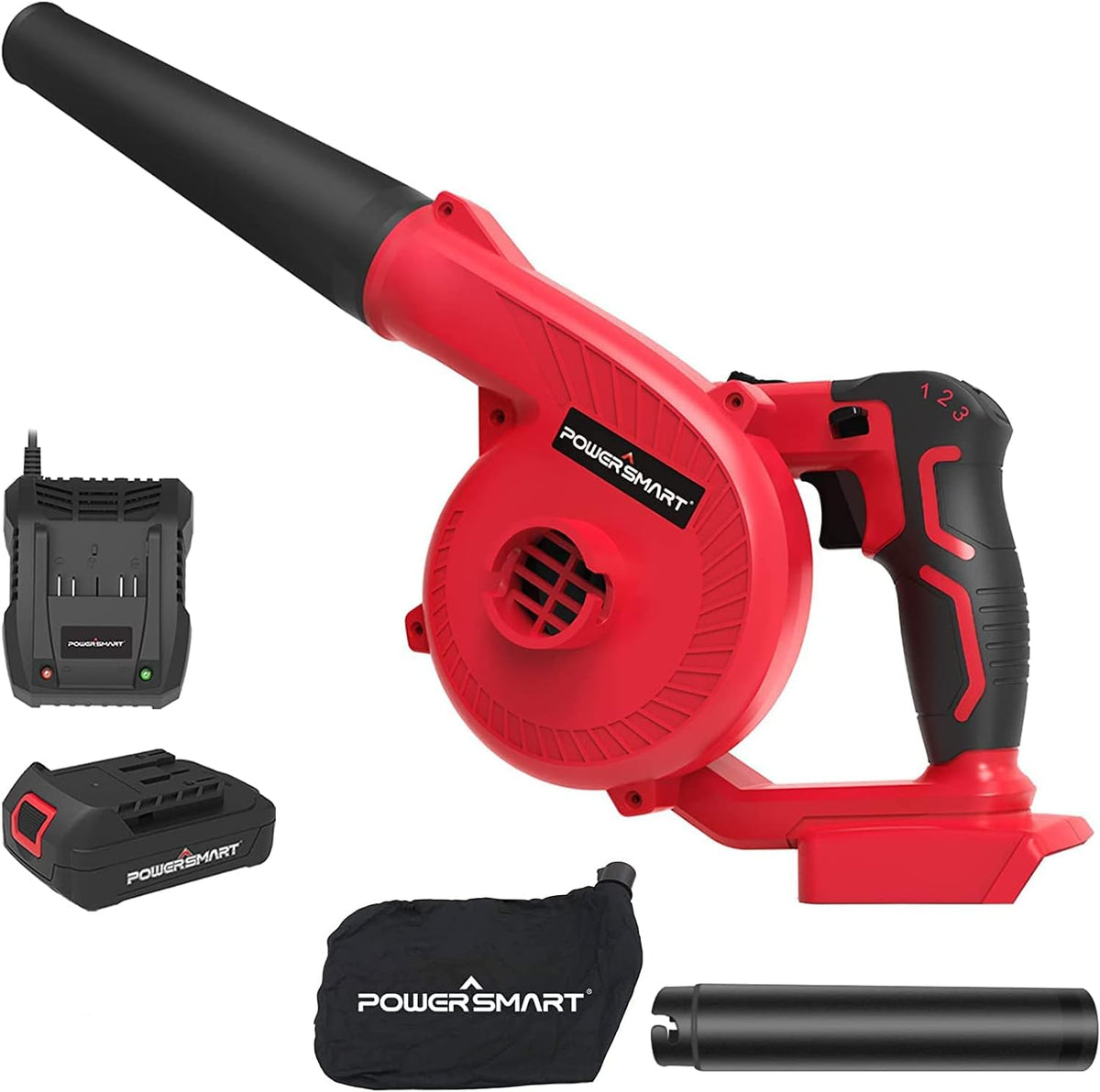 145 MPH Cordless Leaf Blower Battery & Charger Included Pack of 2 C690474
