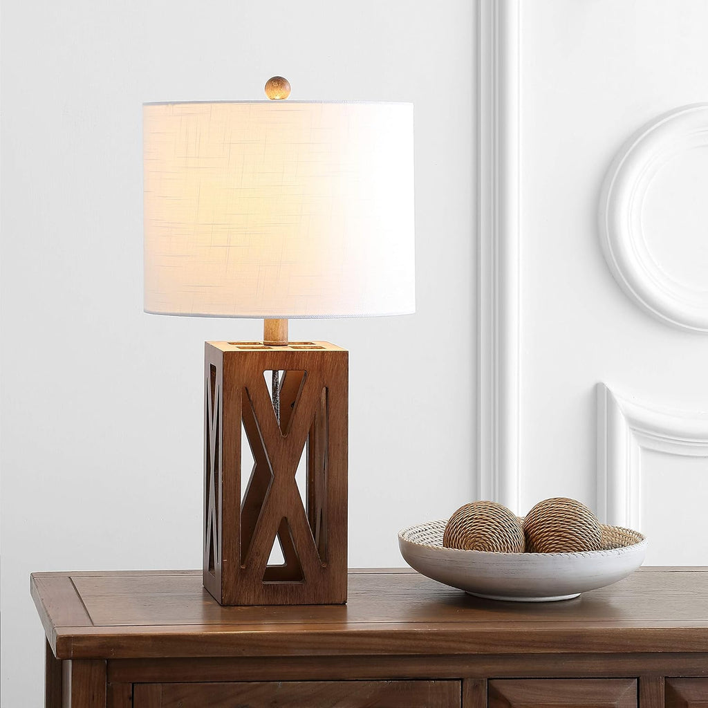 Brown Wood LED Lamp B623333