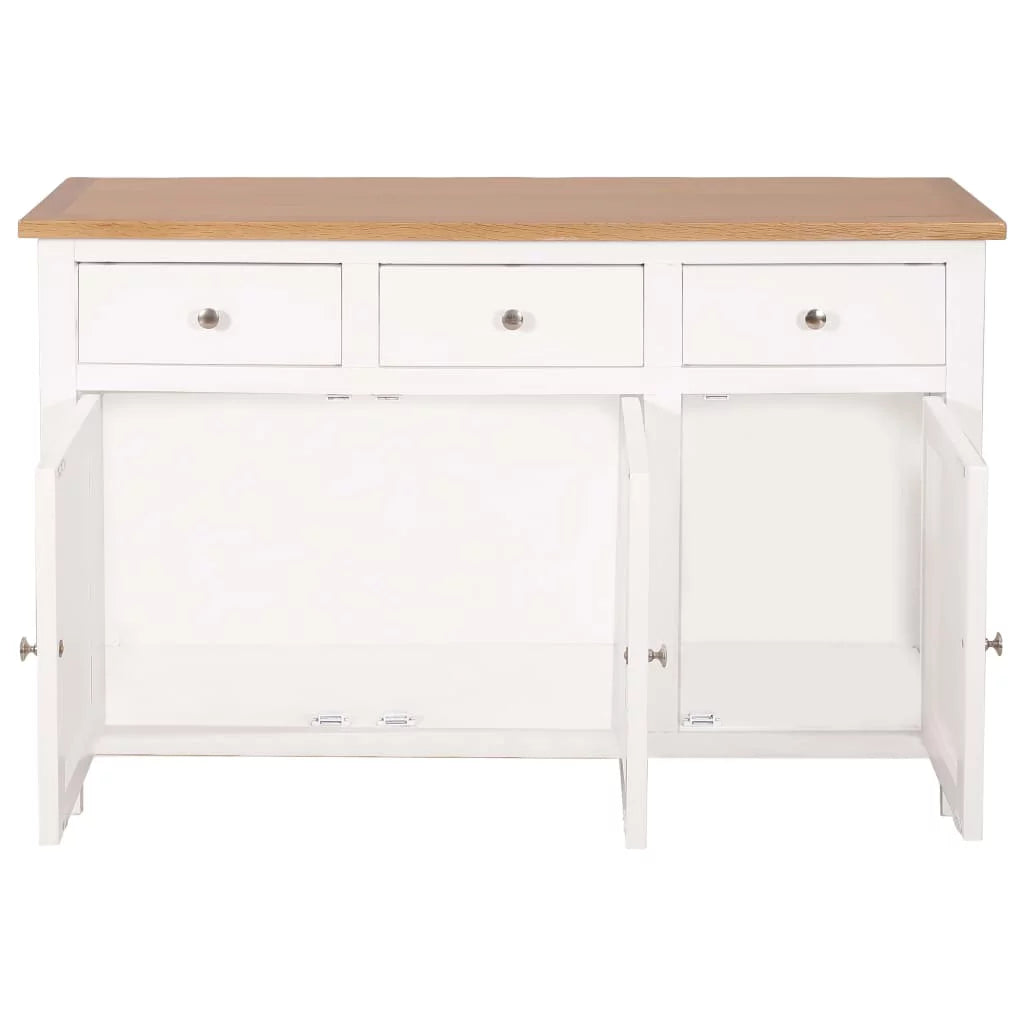 Wooden Sideboard Storage Cabinet with 3 Drawers and 2 Cabinets U968425
