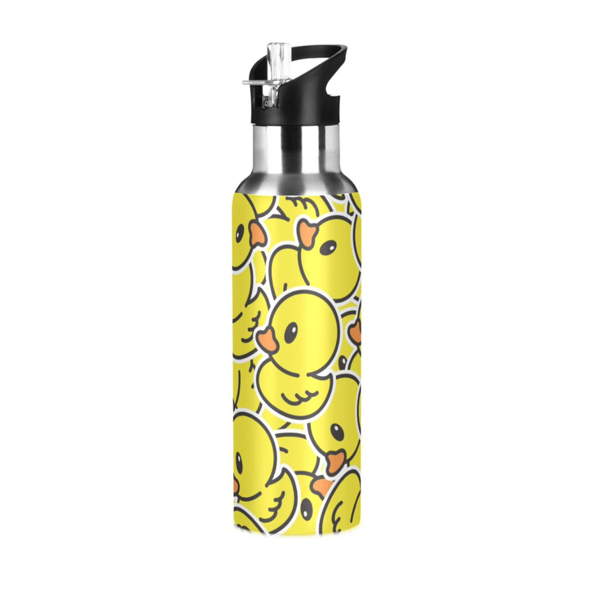 20 OZ Stainless Steel Water Bottle with Straw Lid R5666
