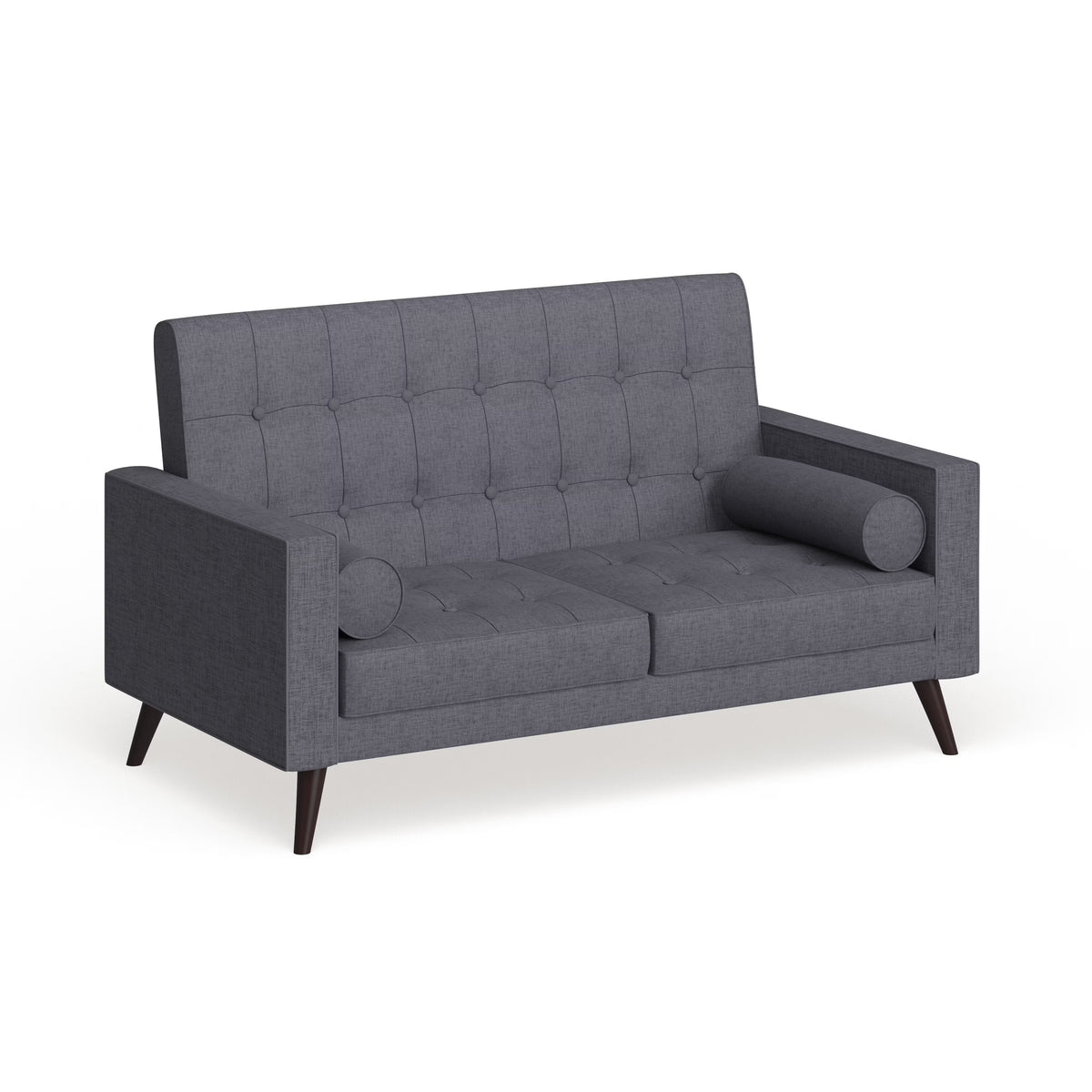 Mid-century Fabric Loveseat O590