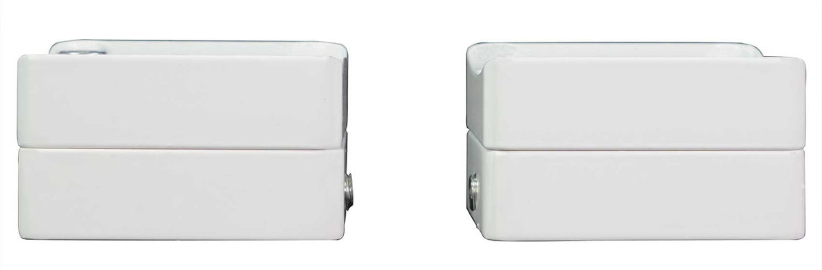 5.25" 360° Swivel White Aluminum Surface Mount Speaker Pods U396027