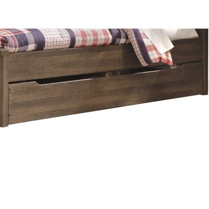 Dark Brown Trundle Under Bed Storage H675910