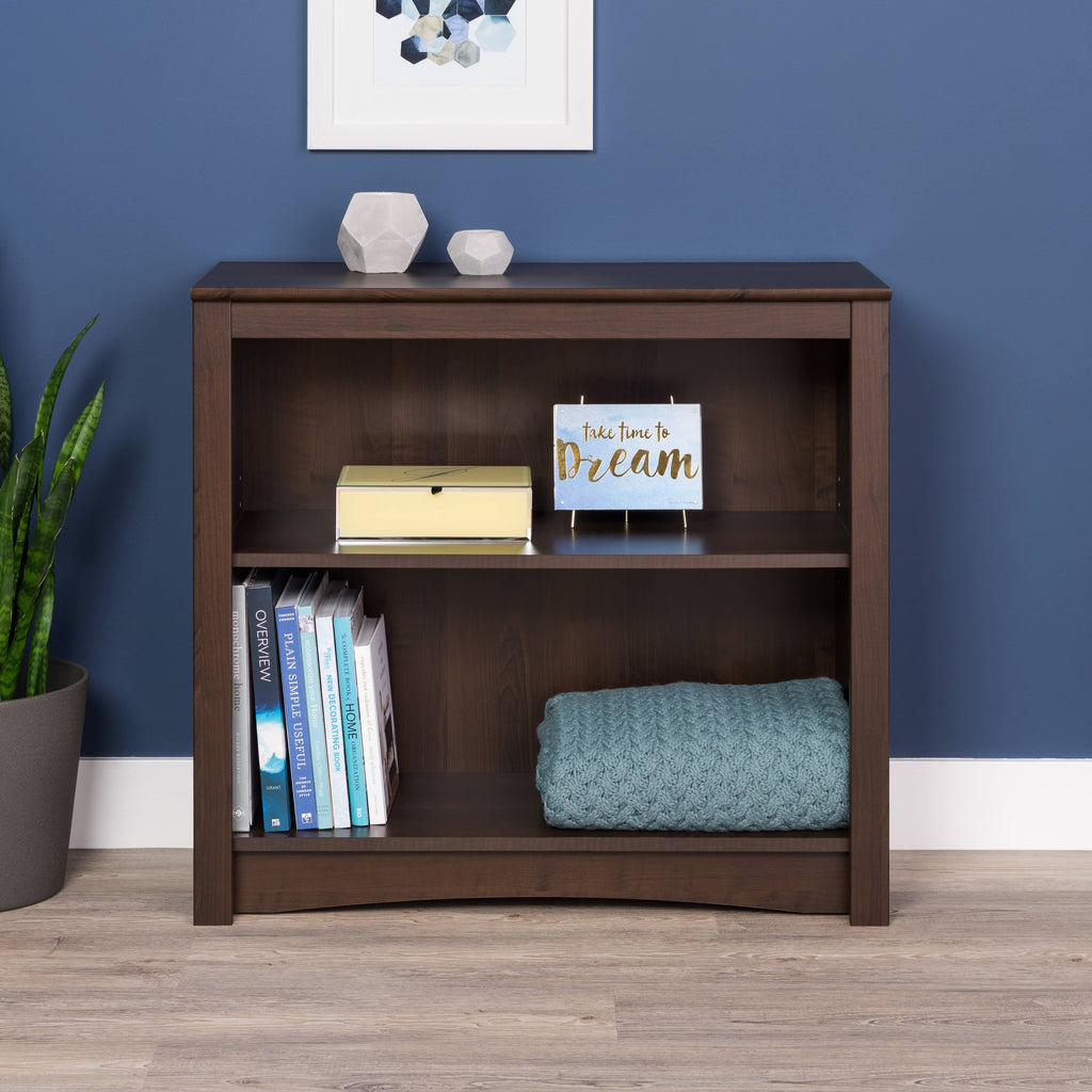 2-Shelf Bookcase, Espresso G1493
