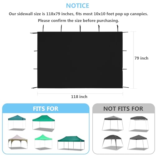 10x10 Canopy Tent with Sidewall Q917