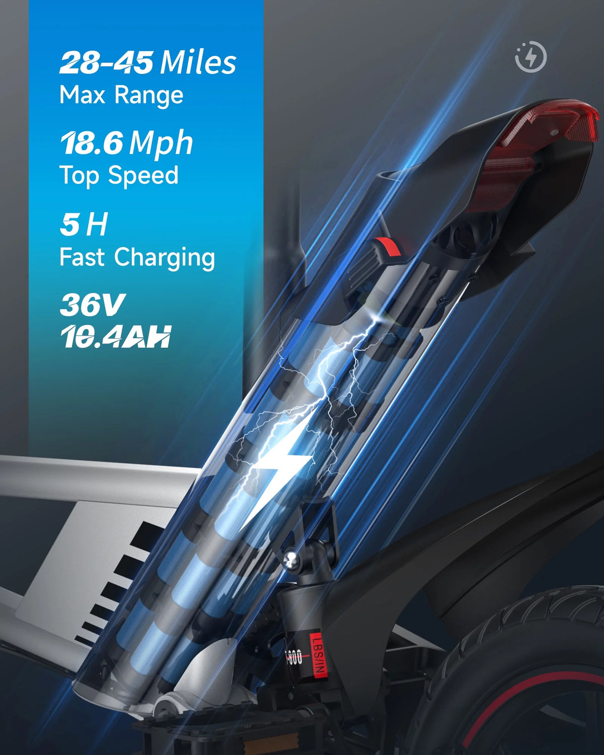 Folding Electric Bike with 36V 10.5AH Battery C55046