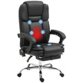 Black PU Leather Massage Office Chair with Heat W235