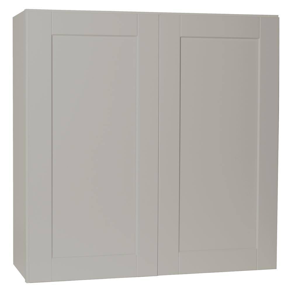 Shaker Assembled Wall Kitchen Cabinet in Dove Gray V392239