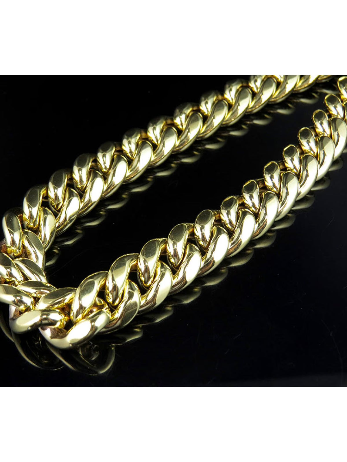 10K Yellow Gold Miami Cuban Link Chain with Box Clasp E934629