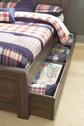 Dark Brown Trundle Under Bed Storage H675910